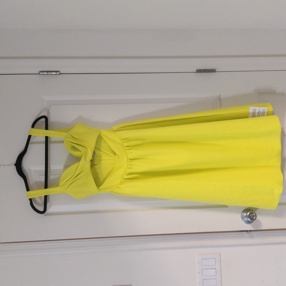 Neon cut out midi
